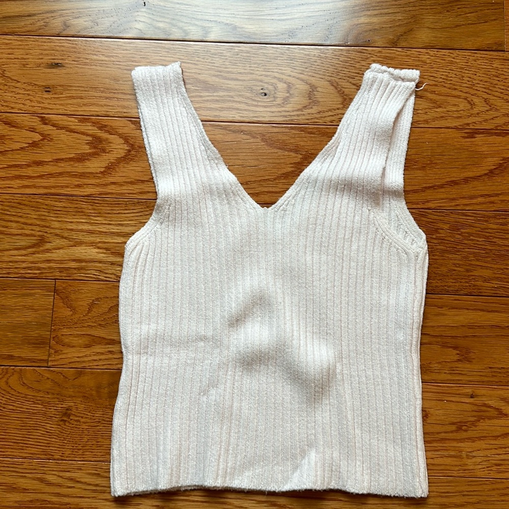 Light pink, Brandy Melville tank top.
